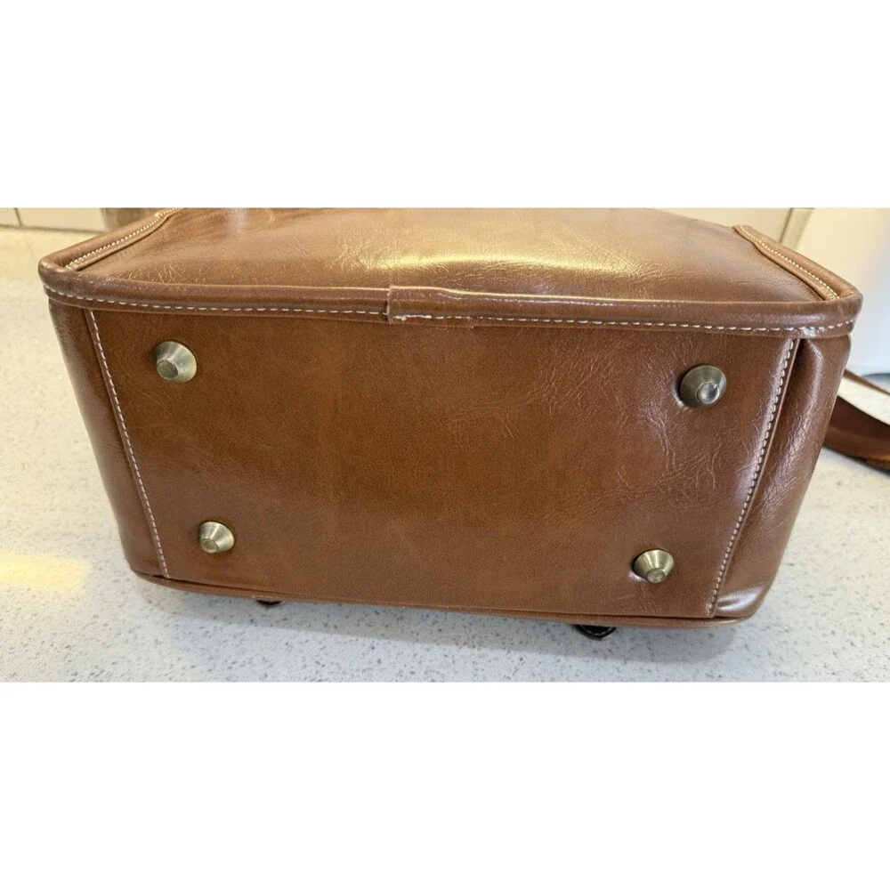 PU Leather Waterproof Vintage DSLR Camera Shoulder Bag Messenger Bag Partition